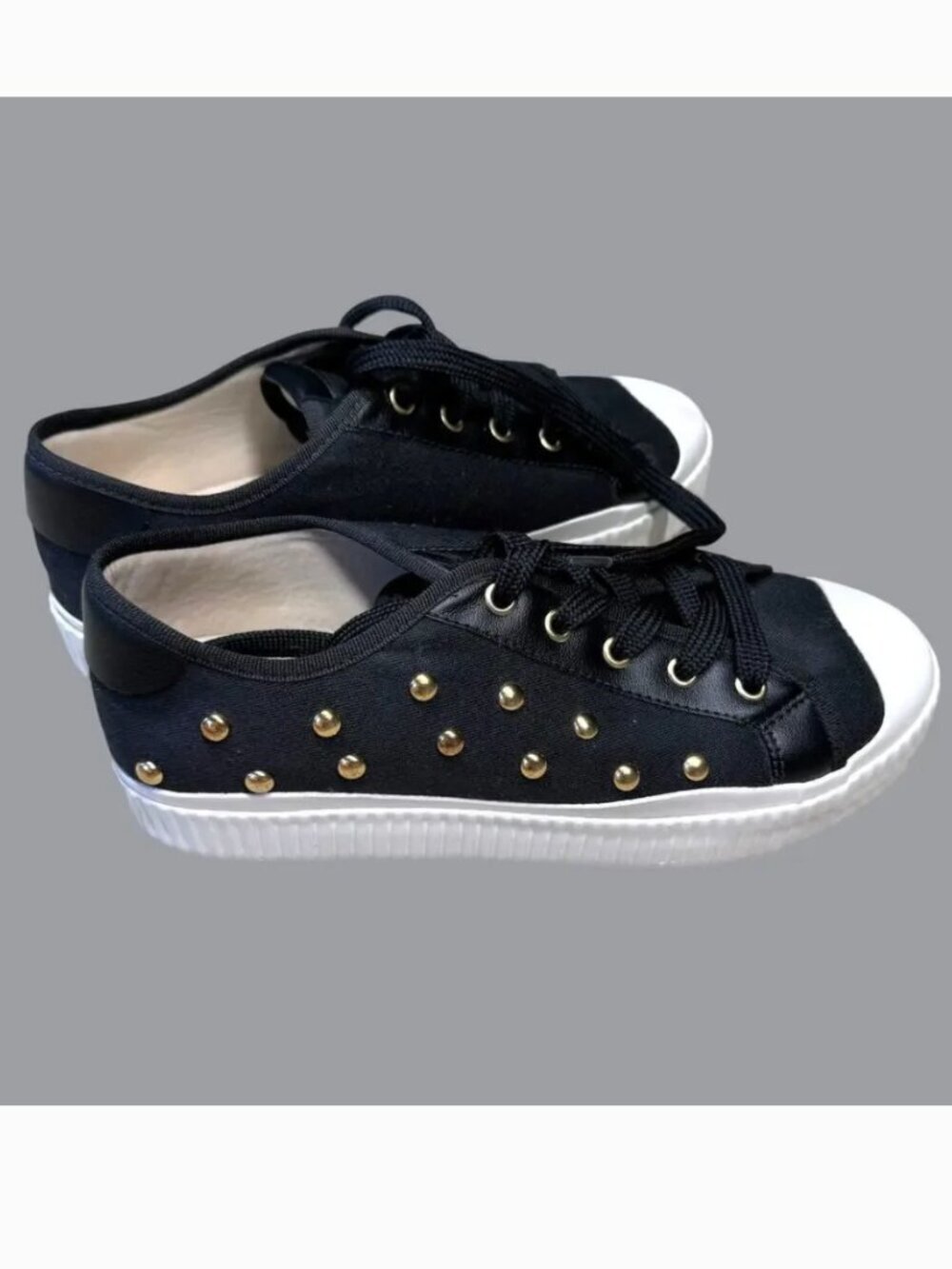 Gianni Bini Go-Getter Black Platform Sneakers 8